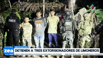 En Michoacán detienen a tres hombres vinculados a extorsiones contra limoneros