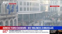 Mobilisation agricole à Bruxelles: la place devant le Parlement européen a été évacuée