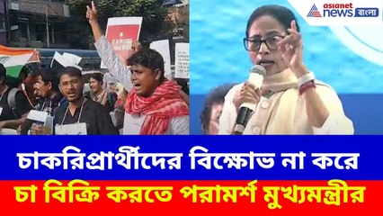 চাকরিপ্রার্থীদের বিক্ষোভ না করে চা বিক্রি করতে পরামর্শ মুখ্যমন্ত্রীর, ভিডিও ভাইরাল | Mamata Banerjee