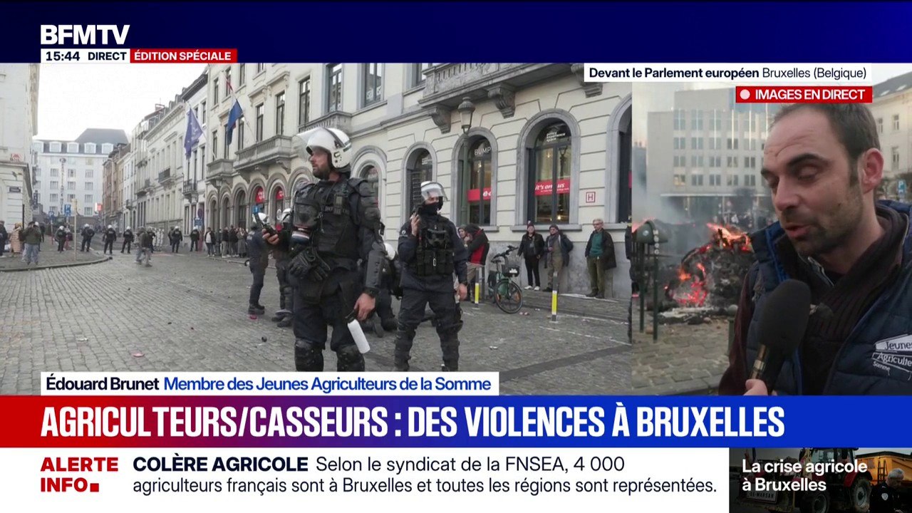 Colère agricole: "La mobilisation est entachée par les casseurs", assure ce membre des Jeunes Agriculteurs de la Somme