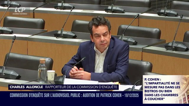 Commission d'enquête : Malaise quand Patrick Cohen tente de justifier pourquoi l'utilisation des caméras cachées est néfaste quand elle le concerne mais positive quand elle est faite par Elise Lucet ou Tristan Walecks