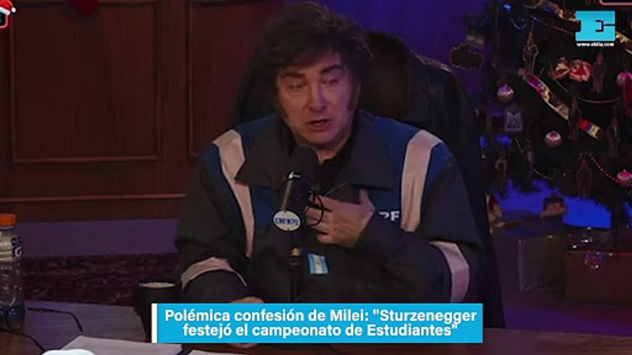 Polémica confesión de Milei: "Sturzenegger festejó el campeonato de Estudiantes"