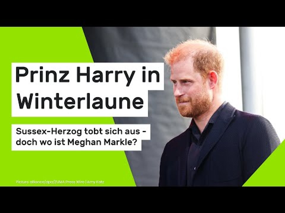 Prinz Harry in Winterlaune: Sussex-Herzog tobt sich aus - doch wo ist Meghan Markle?