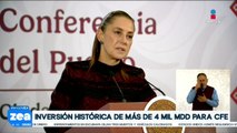 Claudia Sheinbaum anunció una inversión histórica para la CFE