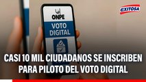 Elecciones 2026: Casi 10 mil ciudadanos se inscriben para piloto del voto digital