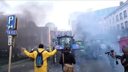 Protestas de campesinos en Bruselas