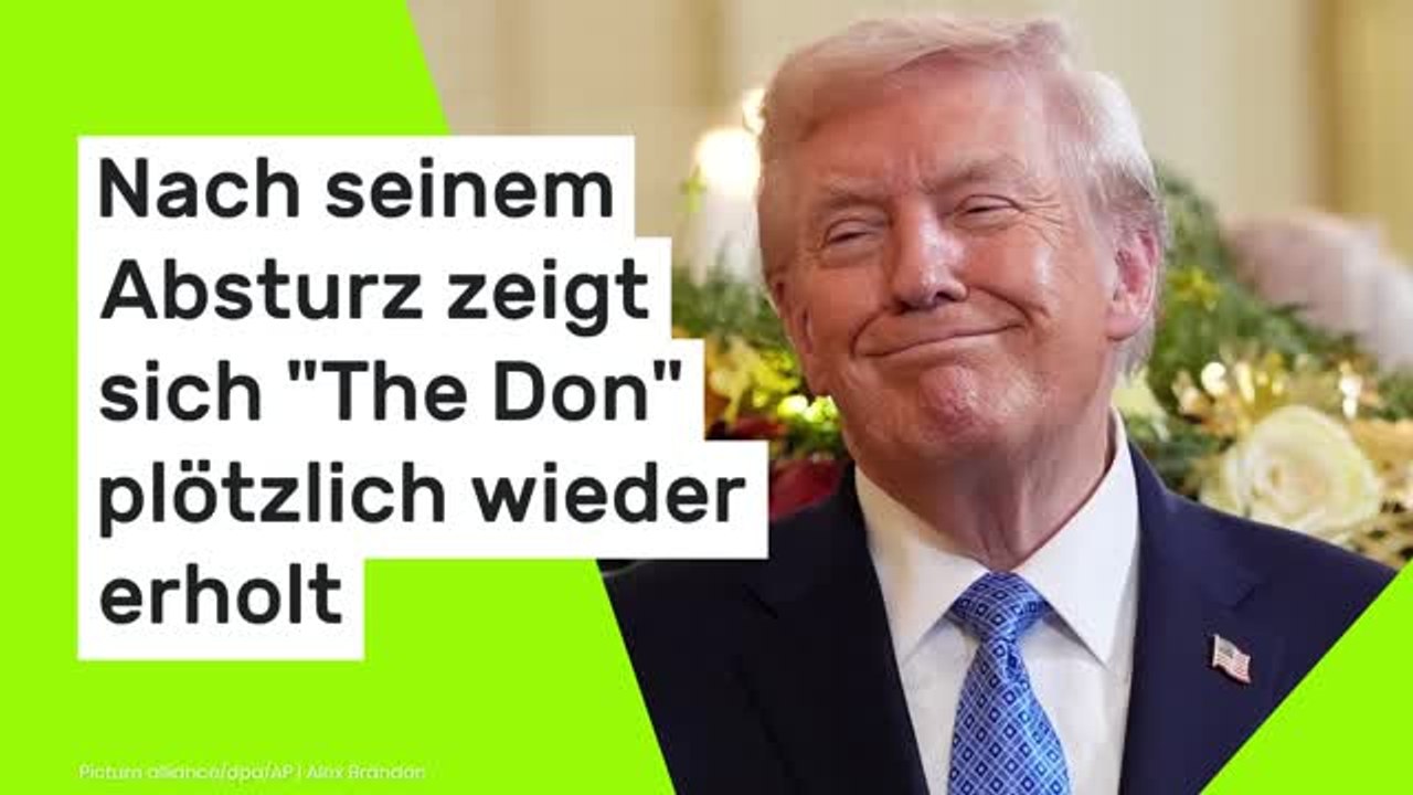 Donald Trump: Nach seinem Absturz zeigt sich 'The Don' plötzlich wieder erholt