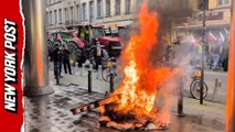 Farmers storm Brussels with tractors as fiery protest erupts outside Parliament
