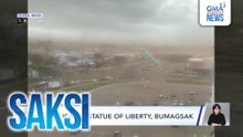 Replica ng Statue of Liberty, bumagsak | Saksi