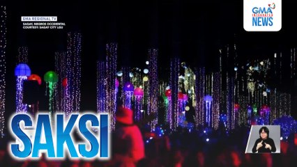 Christmas displays, may temang under the sea; jellyfish-themed Christmas tree, patok sa mga bisita | Saksi
