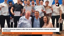 Rotary Club Alem cierra el año con un balance positivo y nuevas acciones solidarias