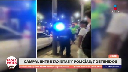 Riña entre policías y taxistas tras choque en Tlalpan | DPC con Paola Rojas