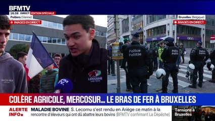 “La jeunesse agricole est mobilisée”: Mehdi participe au mouvement agricole à Poitiers