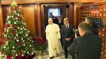Papa Leone XIV a sorpresa in Senato per visitare la mostra della Bibbia di Borso d'Este