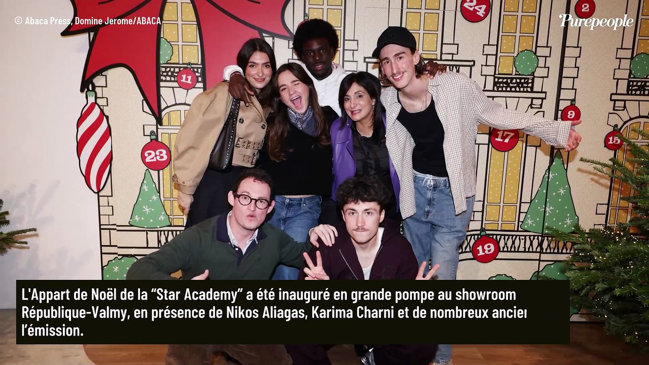 ON Y ETAIT Star Academy : L'Appart de Noël a ouvert ses portes en présence de Nikos Aliagas et d'anciens candidats de l'émission