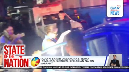 Kapwa-akusado ni Sarah Discaya na si Roma Angeline D. Rimando, sumuko; sinilbihan na rin ng arrest warrant | SONA