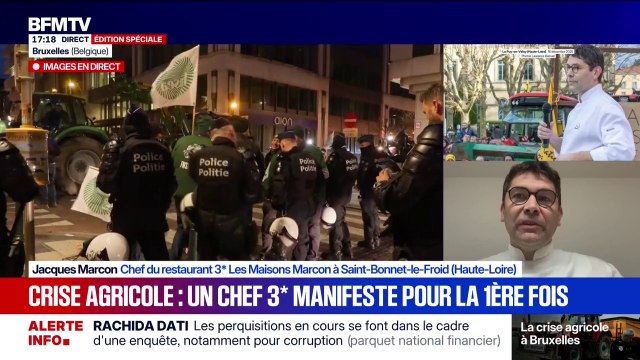 On a nos destins qui sont liés , explique Jacques Marcon, chef trois étoiles qui a manifesté aux côtés des agriculteurs