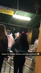 Selena Gomez & The Weeknd At Universal Studios
