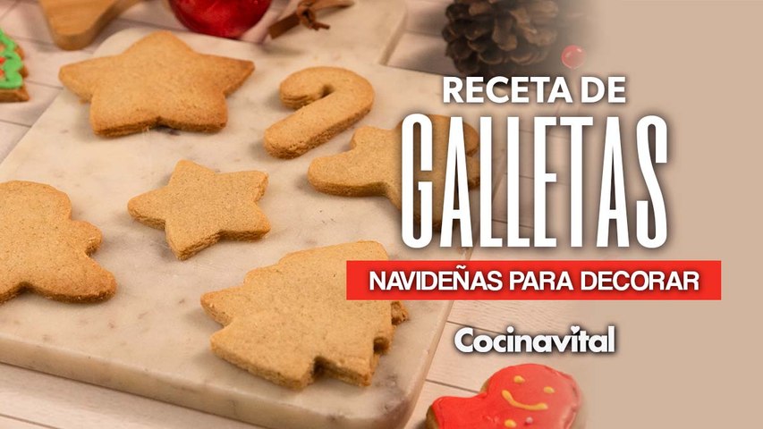Receta de masa para galletas navideñas para decorar