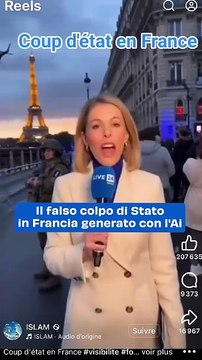 Il falso colpo di Stato in Francia generato con l'Ai