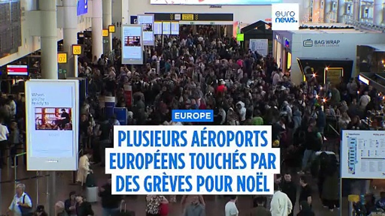 Chaos des voyages de Noël : toutes les grèves dans les aéroports européens en décembre