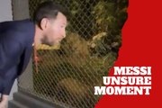 Lionel Messi’s facial reactions steal the show during animal sanctuary visit