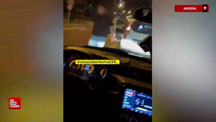 Mersin'de trafikte tartıştığı sürücüye yumruk atıp, ateş açtı