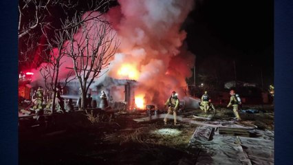 강원 정선군 단독주택 화재로 전소...다친 사람 없어 / YTN