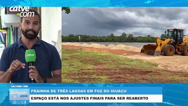 Prainha de Três Lagoas está nos ajustes finais para reinauguração em Foz do Iguaçu