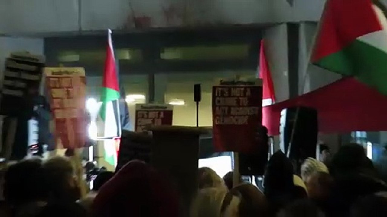 Protest for the Palestine hunger strikers 17.12.2025