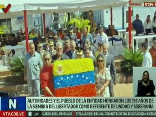 Barinas | Autoridades y poder popular rindieron honor a El Libertador a 195 años de su siembra