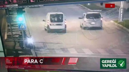 Edirne’de kırmızı ışıkta durmayan motosiklet sürücüsü yayaya çarptı