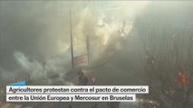 7.000 manifestantes y más de 1.000 camiones en las protestas de agricultores en Bruselas