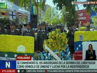 Neoespartanos honraron el legado y espíritu inmortal de El Libertador a 195 años de su siembra