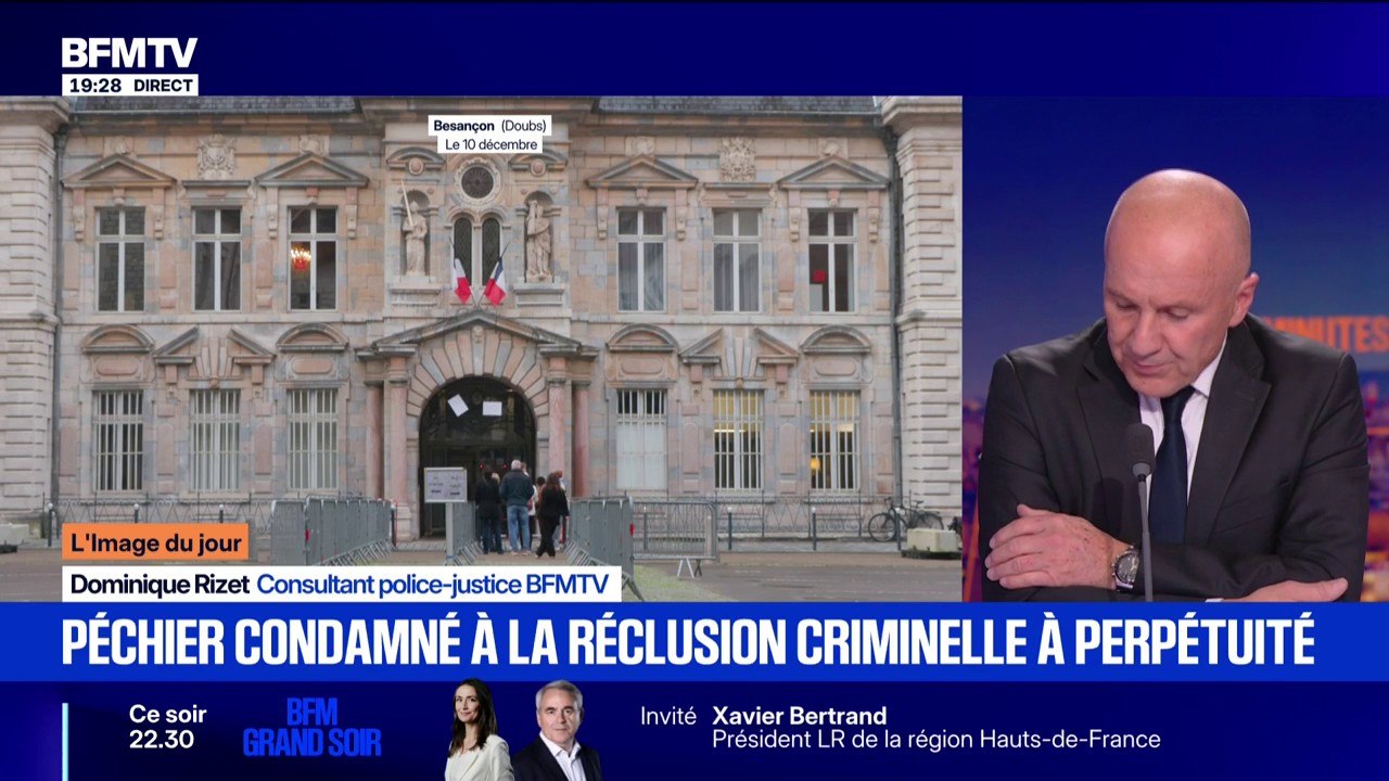 L’IMAGE DU JOUR - L'ex-anesthésiste Frédéric Péchier condamné à la réclusion criminelle à perpétuité pour 30 empoisonnements