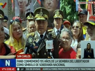 Cojedes | FANB rindió homenaje a la memoria y obra de El Libertador a 195 años de su partida física