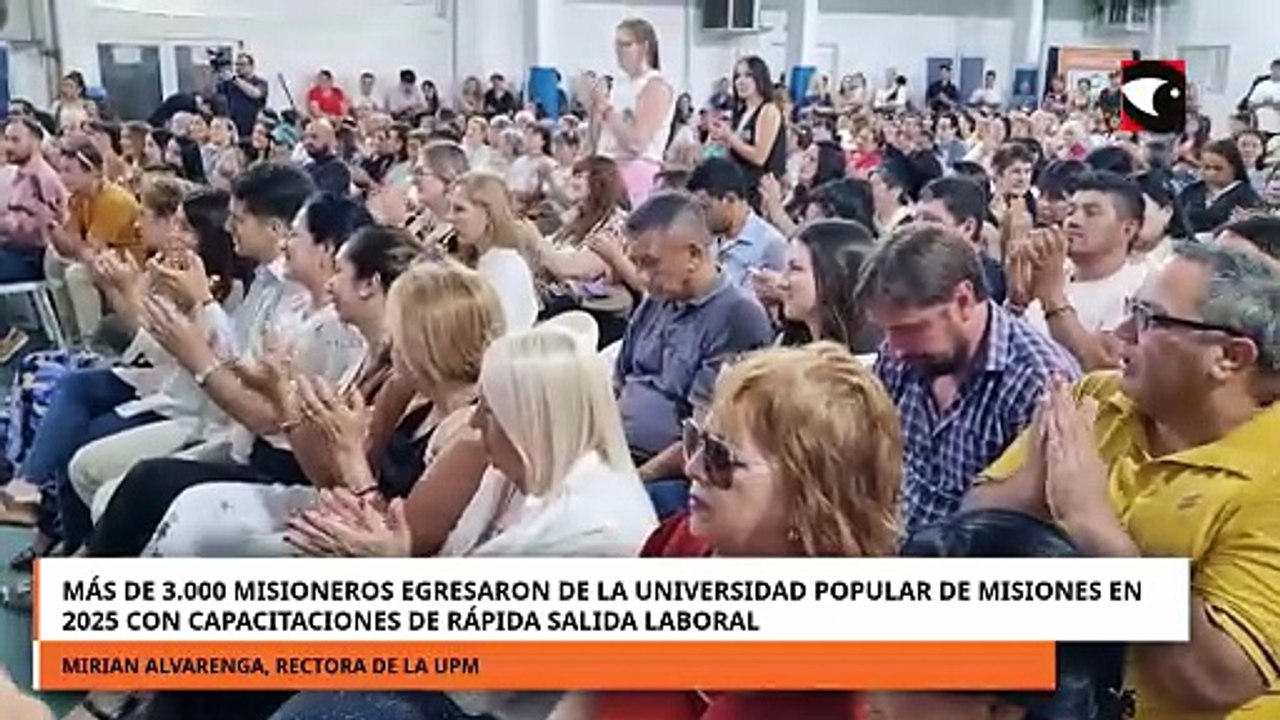 Más de 3.000 misioneros egresaron de la Universidad Popular de Misiones en 2025
