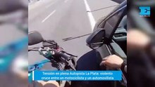 Tensión y cruce violento en plena Autopista La Plata