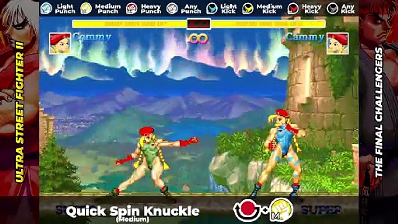 CAMMY WHITE MOVE LIST - Ultra Street Fighter II: The Final Challengers