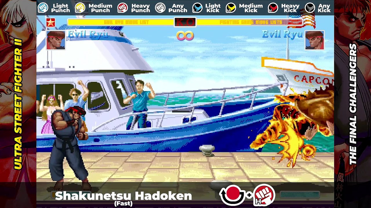 EVIL RYU MOVE LIST - Ultra Street Fighter II: The Final Challengers