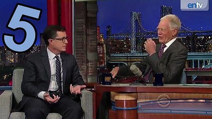 Stephen Colbert Visits David Letterman On The Late Show