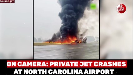 North Carolina Plane Crash VIDEO: 5 Dead as Cessna Citation II Jet Explodes Near Airport
