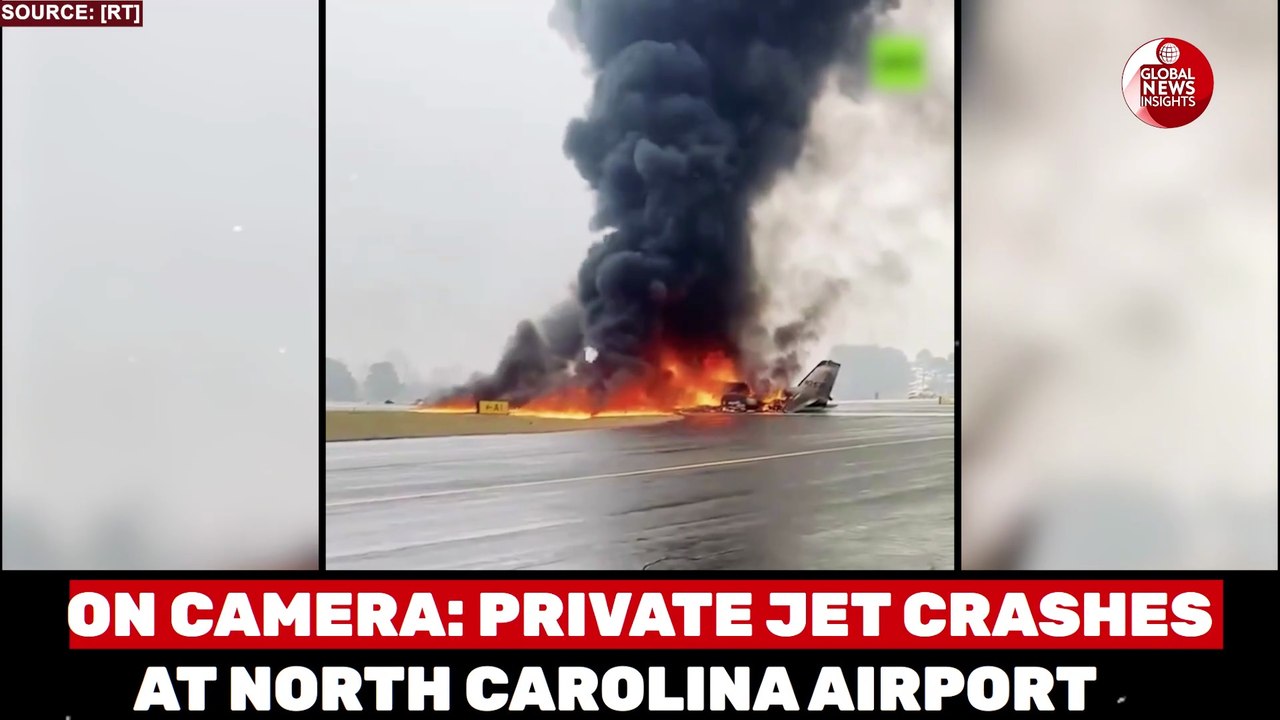 North Carolina Plane Crash VIDEO: 5 Dead as Cessna Citation II Jet Explodes Near Airport