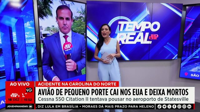 URGENTE: Avião de pequeno porte cai nos EUA e deixa mortos | TEMPO REAL
