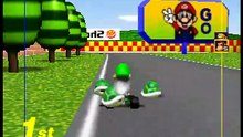 Mario Kart 64 (3-4 players Grand Prix) online multiplayer - n64