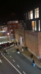 Des bâtiments tagués à Namur le 18 décembre 2025