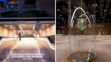 Aperta a Roma la stazione Colosseo della metro C: «È la più bella al mondo»