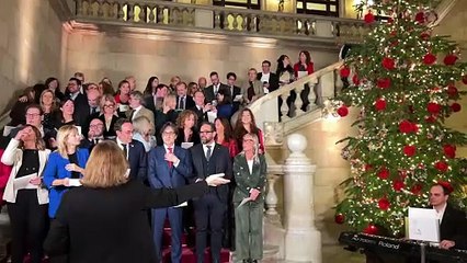 [VÍDEO] Segona cantada de nadales al parlament