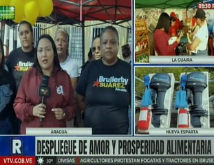 Más de mil 200 familias en el edo. Aragua son atendidas con gran jornada de alimentos