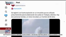 🚨¡Última Hora! Reportan fuerte explosión de polvorín en Tultepec; hay dos lesionados